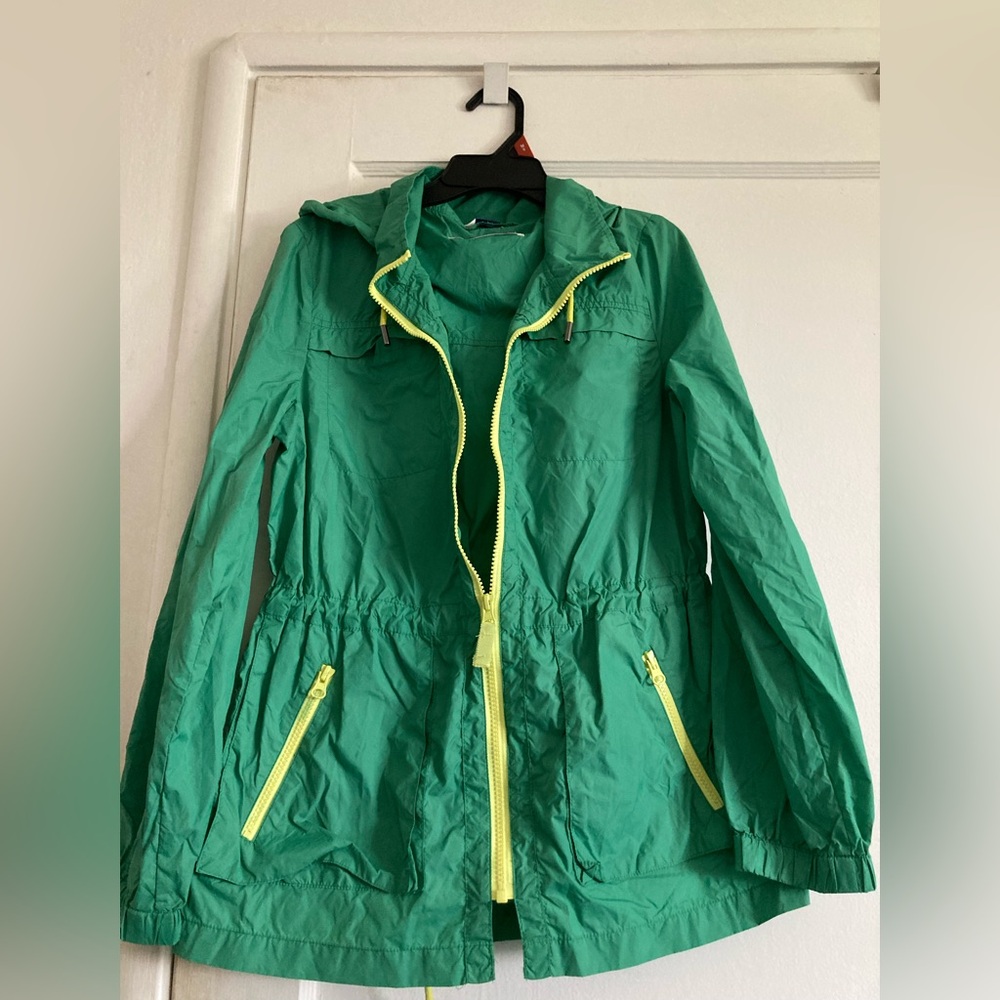 Caslon Utility Jacket Green with Yellow Highlights